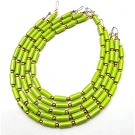 1 Strand Green Italian Coral 18 Pieces Approx. Beads Size 10 x 4 mm Shape Pipe Cut Smooth Making, Beading & Craft Supplies 7$ST03D127