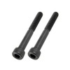 POSH M6X50 900650-K2 Motorcycle Supplies, Cap Bolts, Stainless Steel, Black,