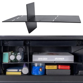 JKCOVER Glove Box Organizer Compatible with Toyota 4Runner 2010-2020 2021 2022 2023 2024 Divider Accessories Insert Box ABS Secondary Storage