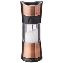 Cole & Mason H306692P Horsham Copper Salt Mill | Precision+ Inverta | Copper/Acrylic | 154mm | Single | Includes 1 x Salt Grinder | Lifetime Mechanism Guarantee