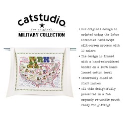 Catstudio Army Dish & Hand Towel | Great for Kitchen, Bar, & Bathroom