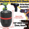 Keyless Hand Power Drill Chuck 1/2”-20UNF Mount, 2~13mm Self-tighten Drill