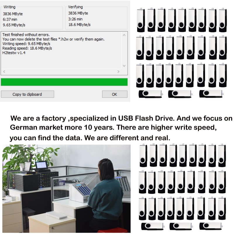 lcwamy 4GB USB Stick 10 Pack USB Flash Drives 10