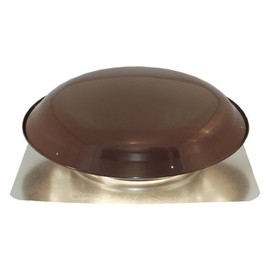 Ventamatic VX25BRN Static Galvanized Steel Dome and Flange Roof Vent, Brown