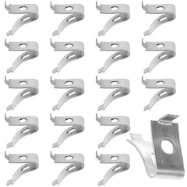 18 PCS Cabinet Shelf Clips Stainless Steel Metal Shelf Clips Metals Adjustable Shelfs Bracket Clip Aluminum Shelving Pins Heavy Duty Metals Shelving Brackets Clip for Kitchen Cabinet Bookcase