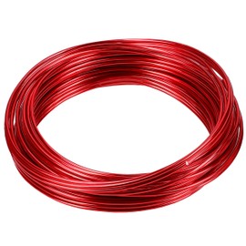 Mumbi 30766 Craft Wire, 10 m, 2 mm Thick, Red, 10 m