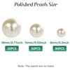 160Pcs Vase Filler Beads Pearls, No Hole Faux Pearls, Beads