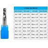 CK 8pcs 4Flutes Tungsten Carbide End Mill Set Milling Cutter