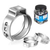 100-PCs HeSun 3/4 Inch PEX Crimp Ring, Premium 304 Stainless