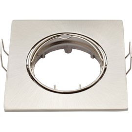 LED and Halogen Swivel Chassis Brushed Aluminium Includes GU10 Fitting Fits For MR16 (GU5.3)