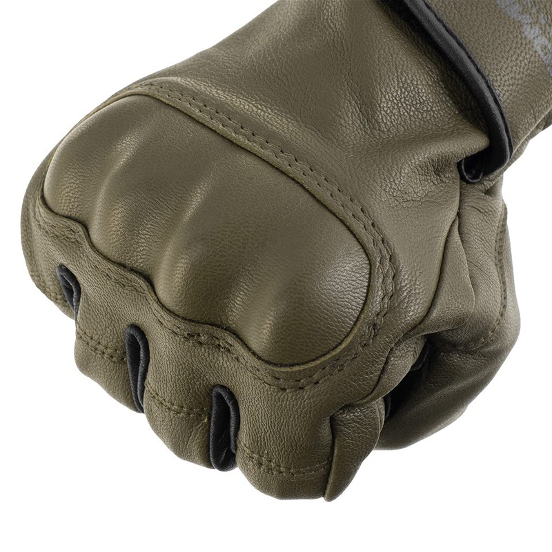 Komine GK-252 Protective Goat Leather Gloves for Motorcycles, Black, XL
