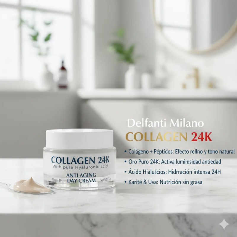 Crema Antiedad 24k Delfanti-milano 50ml Piel 25+ Todo Tipo De