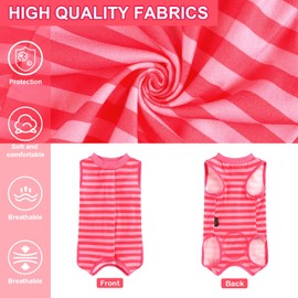 Dog Recovery Suit for Dogs Cats After Spay Surgery Surgical Surgery Suit Female Neuter Dog Onesie for Surgery Cone Alternative Suitical Pet Pajamas Body Suits Shirt, Stripe, L