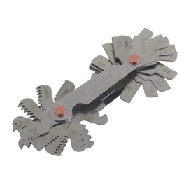 Metric Thread Pitch Gauge 52 Pieces Stainless Steel Screw Pitch Meter 60 and 55 Degree Screw Pitch Measuring Tool (Metric + Imperial)