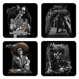 David Gonzales Art Set Of 4 Coasters - Western