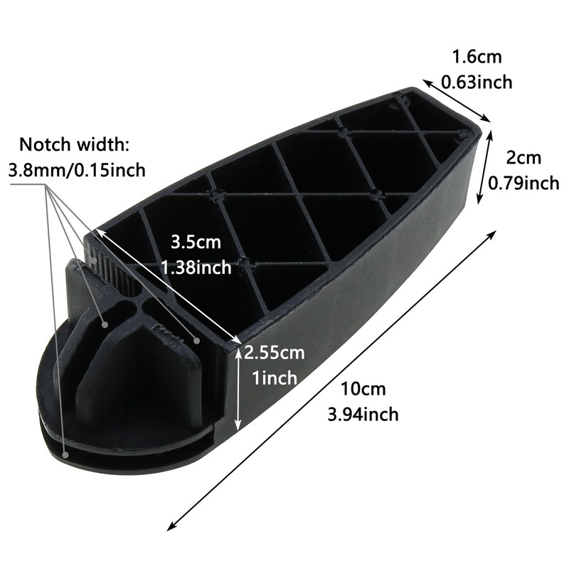 LUORNG 8PCS 100x35x25mm Wire Cube Organiser ABS Plastic Modular Shelf