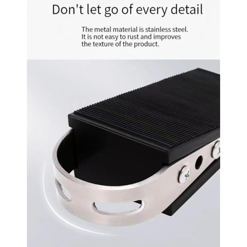 Nomel 2 Pack Heavy Duty Door Stop Wedge, Stainless Steel