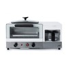 BM-1120W: 3-in-1 Breakfast Maker, Stainless Steel & White
