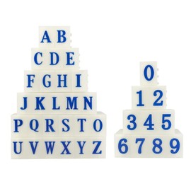 Doyime Number Stamp Set, Stamp, Number, Name Stamp, Number Set, English, Block Stamp, Letter, Diary, Kindergarten, Admission, Silver