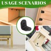 LGSFTBFS 20 PCS L Bracket Corner Brace Sets,Black Metal Corner