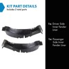 TRQ TRQ Inner Fender Liner Set Compatible with 1982-1996 Oldsmobile