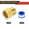 uxcell Brass Pipe Fitting, 5/8 SAE Male x 1/2 SAE