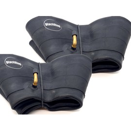 BlackRing 2x Inner Tubes 16x6.50-8 TR87 Bent Metal Valve Ride On Lawn Mower Garden Tractor 16x650x8