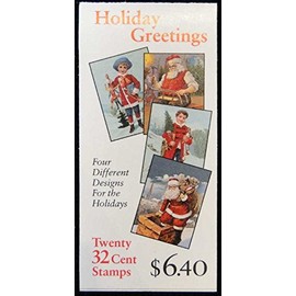 US Stamps - 1995 Christmas - 20 Stamp Booklet - Scott #BK233