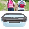 1L Bento Box 304 Stainless Steel Compartment Leak Proof Portable