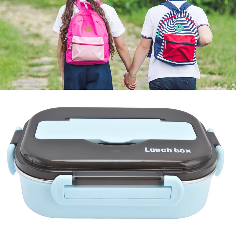 1L Bento Box 304 Stainless Steel Compartment Leak Proof Portable
