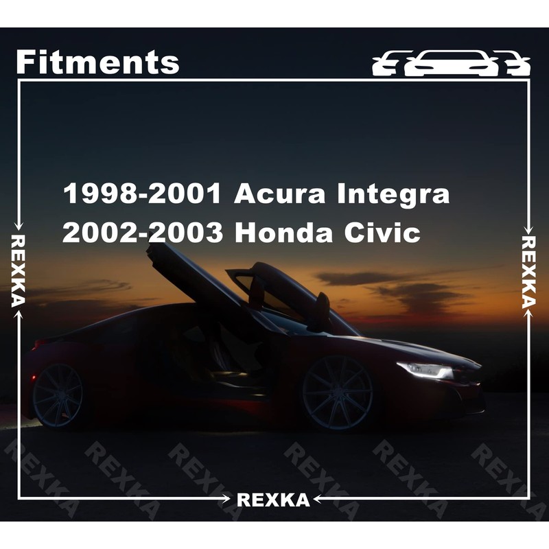 Rexka 10 pcs Bumper Clips for Honda Acura 90661-ST7-003 Integra