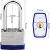 2 Pack Padlock with Keys,40mm Long Shackle Padlocks Outdoor Heavy