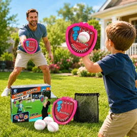 Kids Velcro Paddle Ball Set for Outdoor Play – Sticky Catch Game Toy for Family, School & Backyard Fun