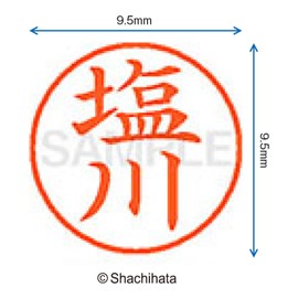 シャチハタ 印鑑 ハンコ ネーム9 XL-9 印面9.5ミリ 塩川