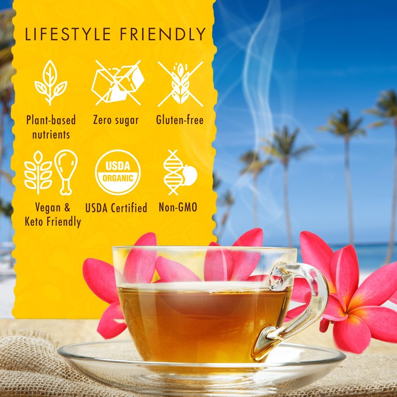 Organic Lemon Chamomile Tea - Caffeine Free Herbal Tea -