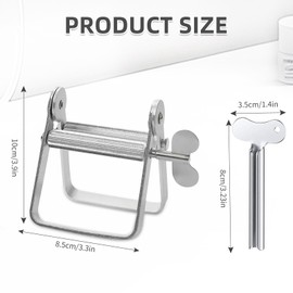 2Pcs Metal Toothpaste Squeezer Tool, Tube Toothpaste Squeezer Key, Tube Wringer for Artist, Hair Salon, Painter