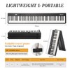 Folding Piano,88 Key Semi Weighted Keyboards Electric Piano,Portable Piano Keyboard,