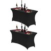 Ocves 4ft Tablecloth Stretchable Rectangular Spandex Tablecloth, Washable Stretch Table