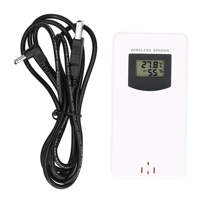 Weather Clock with Color Touch Screen Backlight Indoor Outdoor Thermometer