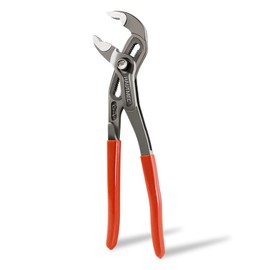 HAUTMEC 7-Inch Water Pump Pliers, Fast Adjustable Tongue and Groove Joint Pliers, V-Jaw with Comfort Grips, Rust-Proof CRV Steel Construction for Plumbing, Home Repair, and Pipe Fittings HT0366-PL