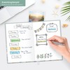 paper&you Notebook A5+ Squared with Elastic Band "Minty Leaves" 156