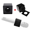 Mic Flag, Cube Shaped Portable Black 41mm Diameter Microphone Logo