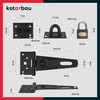 KOTARBAU® Hasp 150 x 45 mm Deadbolt Lock with Padlock