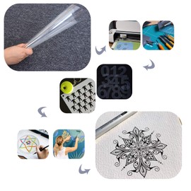 15Pcs 7.5 Mil Blank Stencil Sheets, QIUYE Square Blank PET Templates for Making Your Own Stencils, Milky White Translucent (12 x 12 inch)