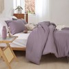 ROSGONIA Oversized King Comforter Dusty Purple, 3pcs (1 Boho Comforter