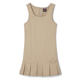 French Toast Girls' Big Pleated Ribbon Bow Jumper, Khaki, 14