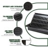 4x12 Floor Register with Vent Deflector, Heavy Duty Steel 2-in-1