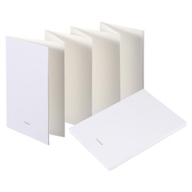 PATIKIL 7.5x5.2 Inch Concertina Sketchbook Watercolor Notebook, 16 Sheets 300GS M/140lb Unfolded 103cm Watercolor Sketchbook White Travel Journal Drawing Pad