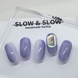 [Sl&Sl Nail Tips]Ice Nails - Almond / [슬앤슬네일팁]얼음네일 - 아몬드
