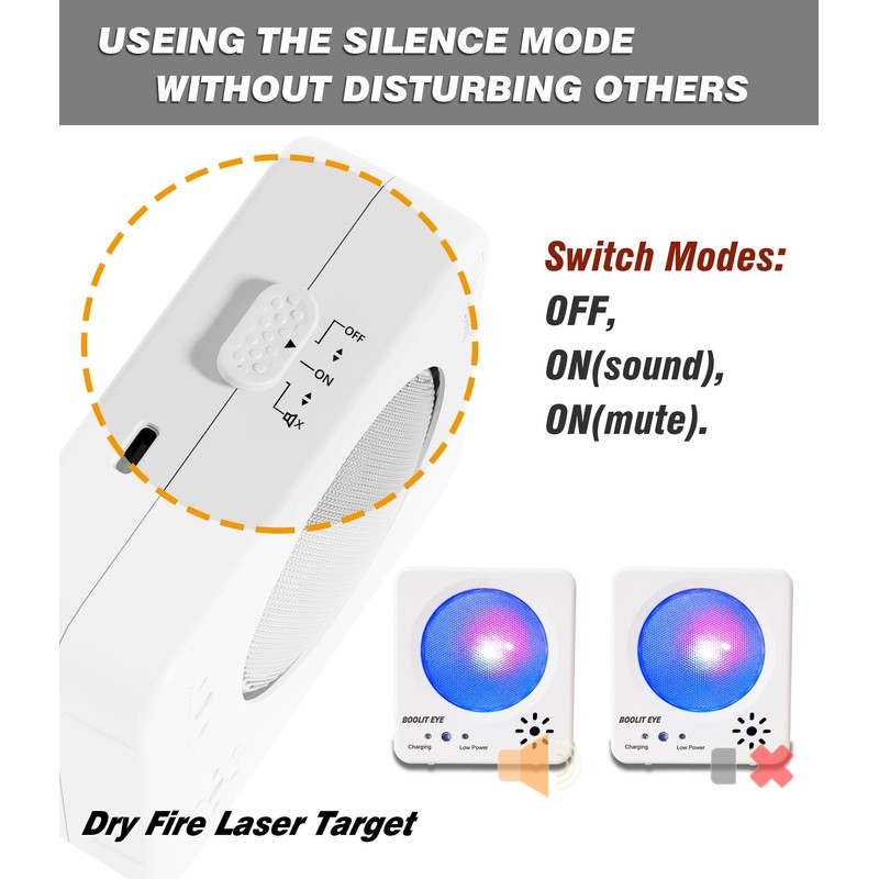 BOOLIT EYE Laser Training Target, Dry Fire Target Safely Dry